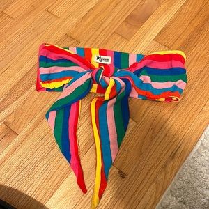 Show Me Your Mumu Striped Bandeau Tie Top Size Xs